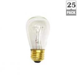 Halco 11-Watt S14 Incandescent Light Bulb (25-Pack) 9051 by HALCO LIGHTING TECHNOLOGIES -Acclaim Lighting store halco lighting technologies incandescent light bulbs s14cl11 40 1000