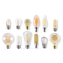 40-Watt Equivalent 5-Watt A19 2700K Dimmable LED Clear Filament Antique Vintage Style Light Bulb Warm White by HALCO LIGHTING TECHNOLOGIES -Acclaim Lighting store halco lighting technologies led light bulbs a19cl5ant 827 led2 85037 1f 1000