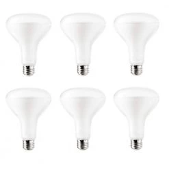 Contractor Pack 65-Watt Equivalent 8-Watt BR30 Dimmable LED Warm White 2700K Light Bulb (6-Pack) 82172 by HALCO LIGHTING TECHNOLOGIES