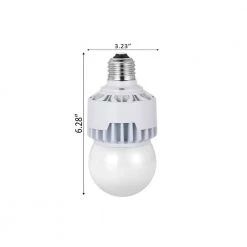 100-Watt Equivalent 25-Watt Corn Cob A23 HID LED Post Top Bypass Light Bulb Med 120 to 277-Volt Soft White 3000K 84320 by HALCO LIGHTING TECHNOLOGIES -Acclaim Lighting store halco lighting technologies led light bulbs hid25 omni 830 led 84320 4f 1000