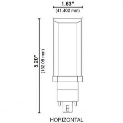 26-Watt Equivalent 10-Watt CFLNI LED Horizontal Bypass Light Bulb GX24q 4-Pin PL Cool White 4000K 81145 by HALCO LIGHTING TECHNOLOGIES 13 26-Watt Equivalent 10-Watt CFLNI LED Horizontal Bypass Light Bulb GX24q 4-Pin PL Cool White 4000K 81145 by HALCO LIGHTING TECHNOLOGIES -Acclaim Lighting store halco lighting technologies led light bulbs pl10h 841 byp led 81145 4f 1000