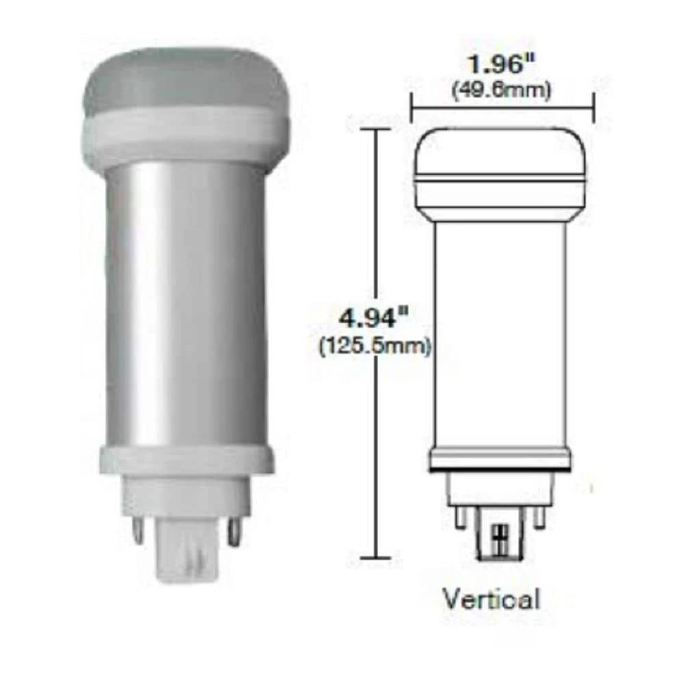 26-Watt Equivalent 12-Watt CFLNI LED Vertical Plug & Play Light Bulb GX24q 4-Pin PL Bright White 3500K 82112 by HALCO LIGHTING TECHNOLOGIES 4 26-Watt Equivalent 12-Watt CFLNI LED Vertical Plug & Play Light Bulb GX24q 4-Pin PL Bright White 3500K 82112 by HALCO LIGHTING TECHNOLOGIES - Image 2