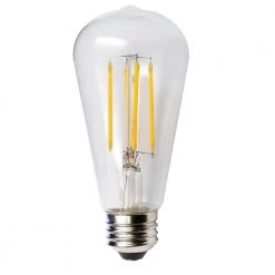 60-Watt Equivalent 5-Watt ST19 Dimmable LED Clear Filament Antique Vintage Style Light Bulb 2700K 85043 by HALCO LIGHTING TECHNOLOGIES
