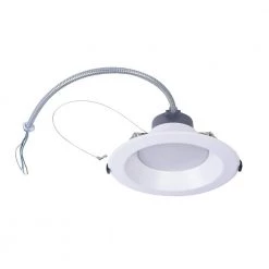 10 in. Selectable Lumen Color Temperature Dimmable Integrated LED Recessed Downlight Trim Wet Location 120-Volt-277-Volt by HALCO LIGHTING TECHNOLOGIES