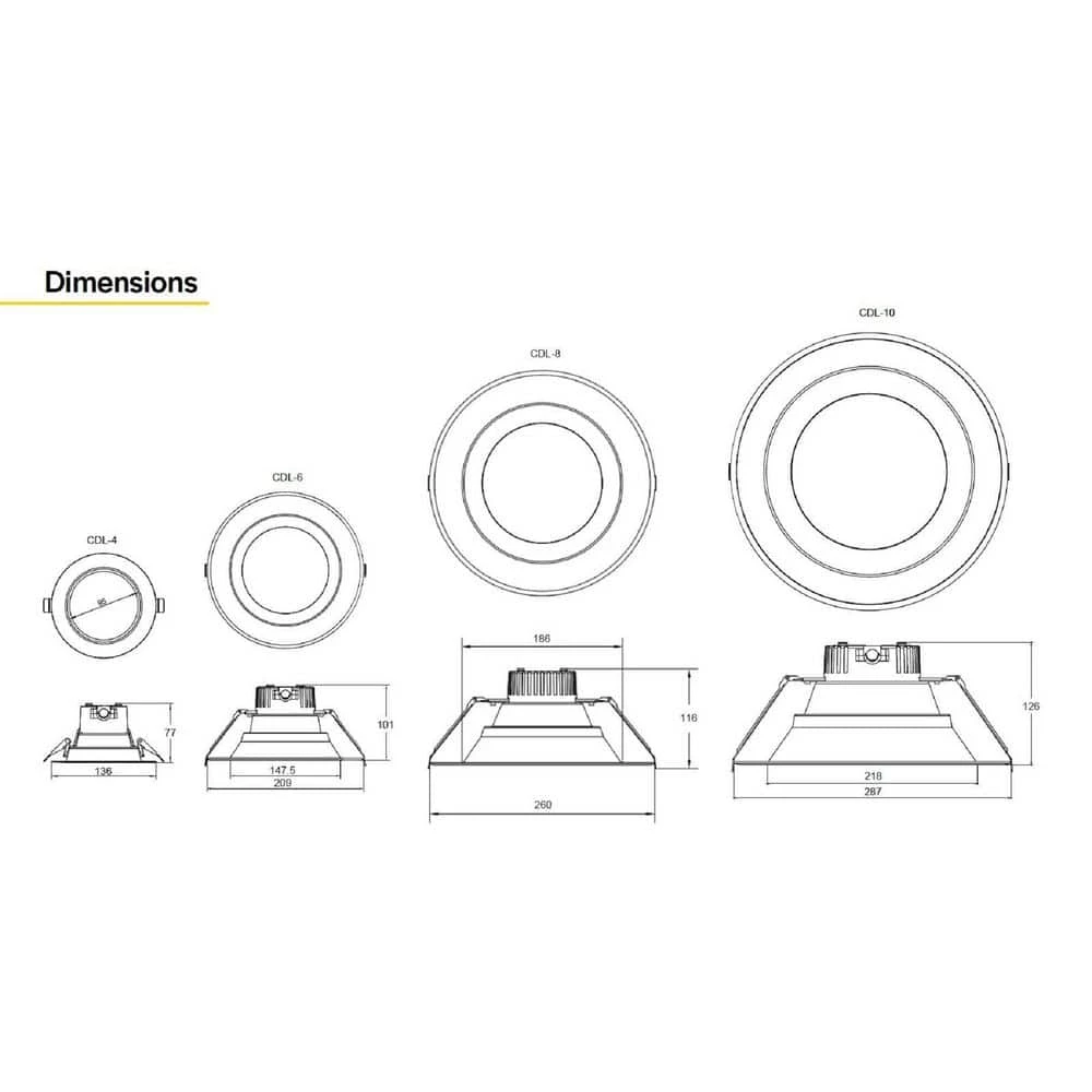 4 in. Selectable Lumen Color Temperature Dimmable Integrated LED Recessed Downlight Trim Wet Location CEC 120V to 277V by HALCO LIGHTING TECHNOLOGIES 5 4 in. Selectable Lumen Color Temperature Dimmable Integrated LED Recessed Downlight Trim Wet Location CEC 120V to 277V by HALCO LIGHTING TECHNOLOGIES - Image 3