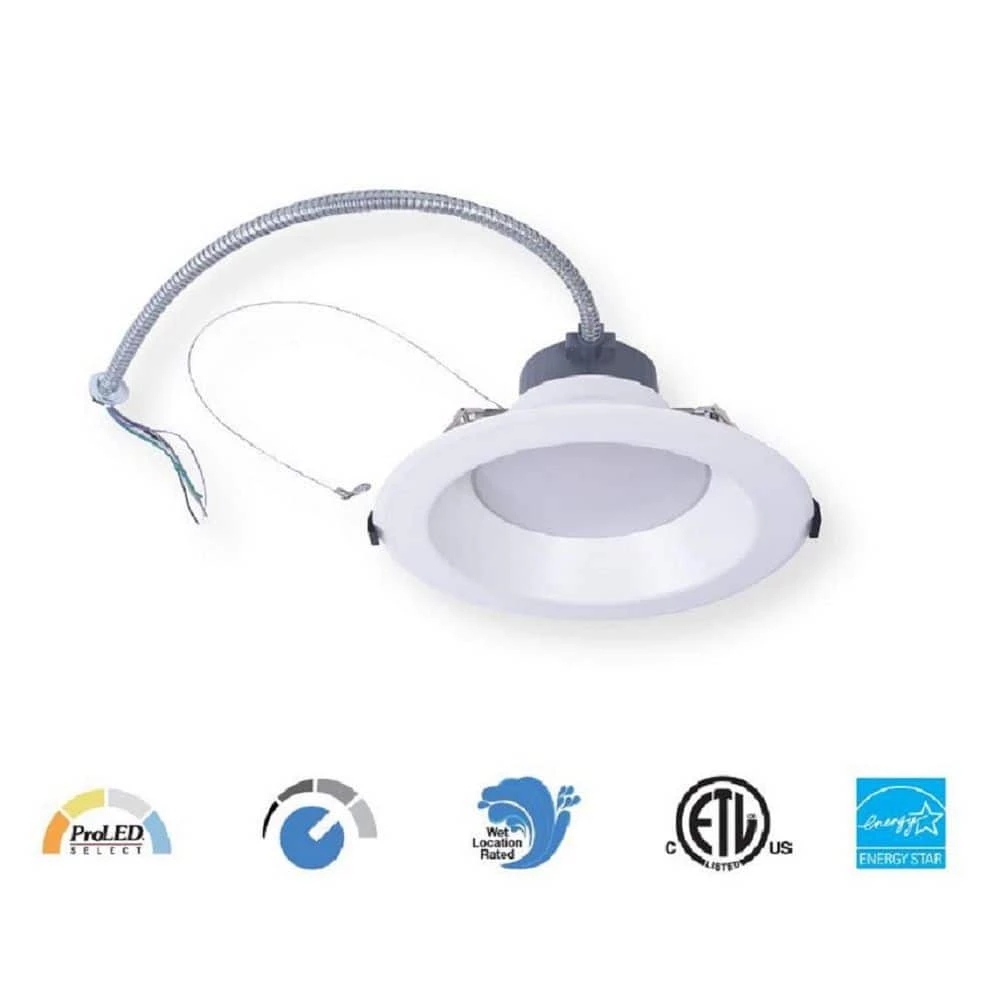 4 in. Selectable Lumen Color Temperature Dimmable Integrated LED Recessed Downlight Trim Wet Location CEC 120V to 277V by HALCO LIGHTING TECHNOLOGIES 4 4 in. Selectable Lumen Color Temperature Dimmable Integrated LED Recessed Downlight Trim Wet Location CEC 120V to 277V by HALCO LIGHTING TECHNOLOGIES - Image 2