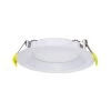 4 in. Selectable CCT Ultra-Slim Direct Fit Canless Integrated LED Recessed Light Trim for Shallow Ceiling Round Wet Loc by HALCO LIGHTING TECHNOLOGIES -Acclaim Lighting store halco lighting technologies recessed lighting trims dfdls4 10 cs bt 89107 64 1000