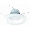 ProLED 6 in. 75-Watt Equivalent 4000K Cool White Dimmable CEC JA8 Integrated LED Retrofit White Recessed Trim Downlight by HALCO LIGHTING TECHNOLOGIES -Acclaim Lighting store halco lighting technologies recessed lighting trims dl6fr9 940 led3 99743 64 1000