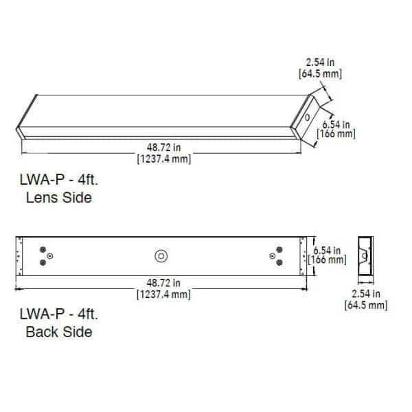 4 ft. 5008 Lumens 64-Watt Equivalent Integrated LED Dimmable White Prismatic Lens Wraparound Light, 5000K Daylight by HALCO LIGHTING TECHNOLOGIES 4 4 ft. 5008 Lumens 64-Watt Equivalent Integrated LED Dimmable White Prismatic Lens Wraparound Light, 5000K Daylight by HALCO LIGHTING TECHNOLOGIES - Image 2