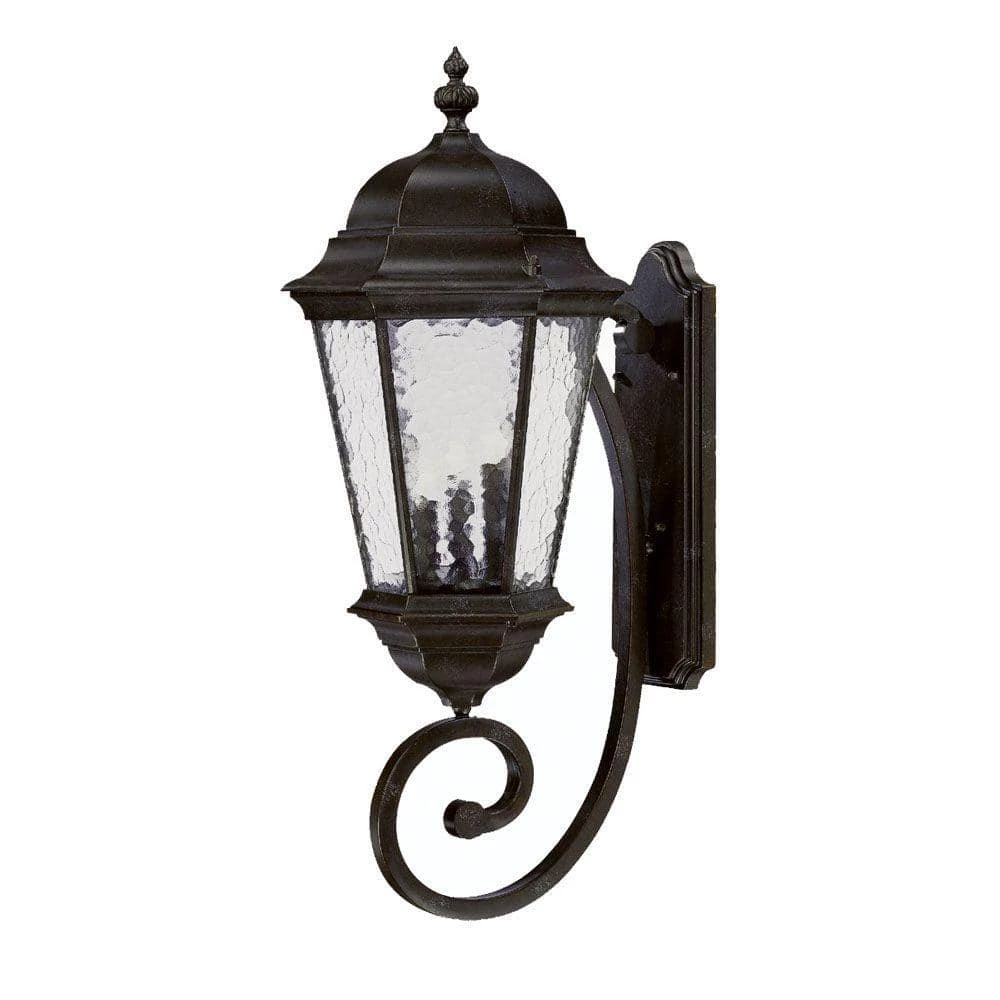 Telfair Collection 3-Light Marbleized Mahogany Outdoor Wall Lantern Sconce by Acclaim Lighting 3 Telfair Collection 3-Light Marbleized Mahogany Outdoor Wall Lantern Sconce by Acclaim Lighting