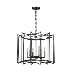 Rhian 8-Light Matte Black Pendant by Acclaim Lighting 8 Rhian 8-Light Matte Black Pendant by Acclaim Lighting -Acclaim Lighting store matte black acclaim lighting chandeliers in10051bk 4f 1000