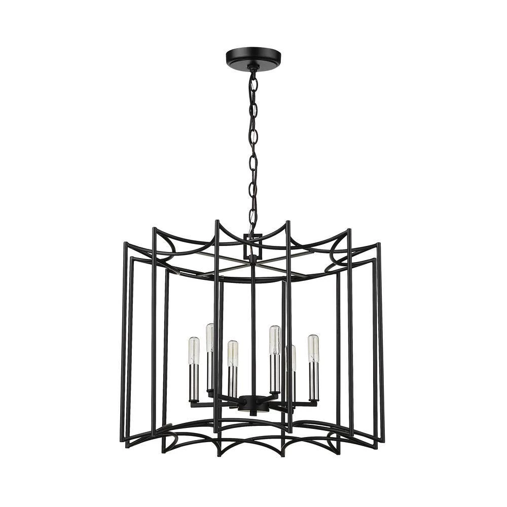 Rhian 8-Light Matte Black Pendant by Acclaim Lighting 5 Rhian 8-Light Matte Black Pendant by Acclaim Lighting - Image 3