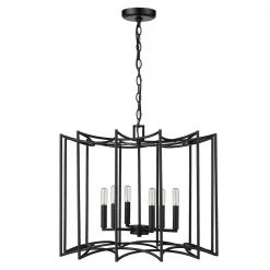 Rhian 8-Light Matte Black Pendant by Acclaim Lighting