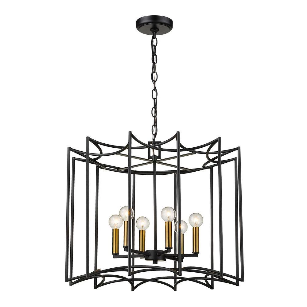 Rhian 8-Light Matte Black Pendant by Acclaim Lighting 4 Rhian 8-Light Matte Black Pendant by Acclaim Lighting - Image 2
