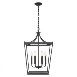 Kennedy 6-Light Matte Black Pendant by Acclaim Lighting -Acclaim Lighting store matte black acclaim lighting chandeliers in11134bk 1f 1000