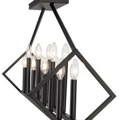 Luca 14-Light Matte Black Island Pendant by Acclaim Lighting -Acclaim Lighting store matte black acclaim lighting chandeliers in20010bk 1f 1000