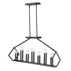 Luca 14-Light Matte Black Island Pendant by Acclaim Lighting -Acclaim Lighting store matte black acclaim lighting chandeliers in20010bk 4f 1000