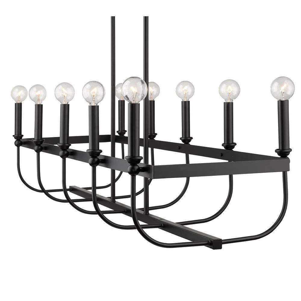 Beckett 10-Light Matte Black Island Pendant by Acclaim Lighting 6 Beckett 10-Light Matte Black Island Pendant by Acclaim Lighting - Image 4