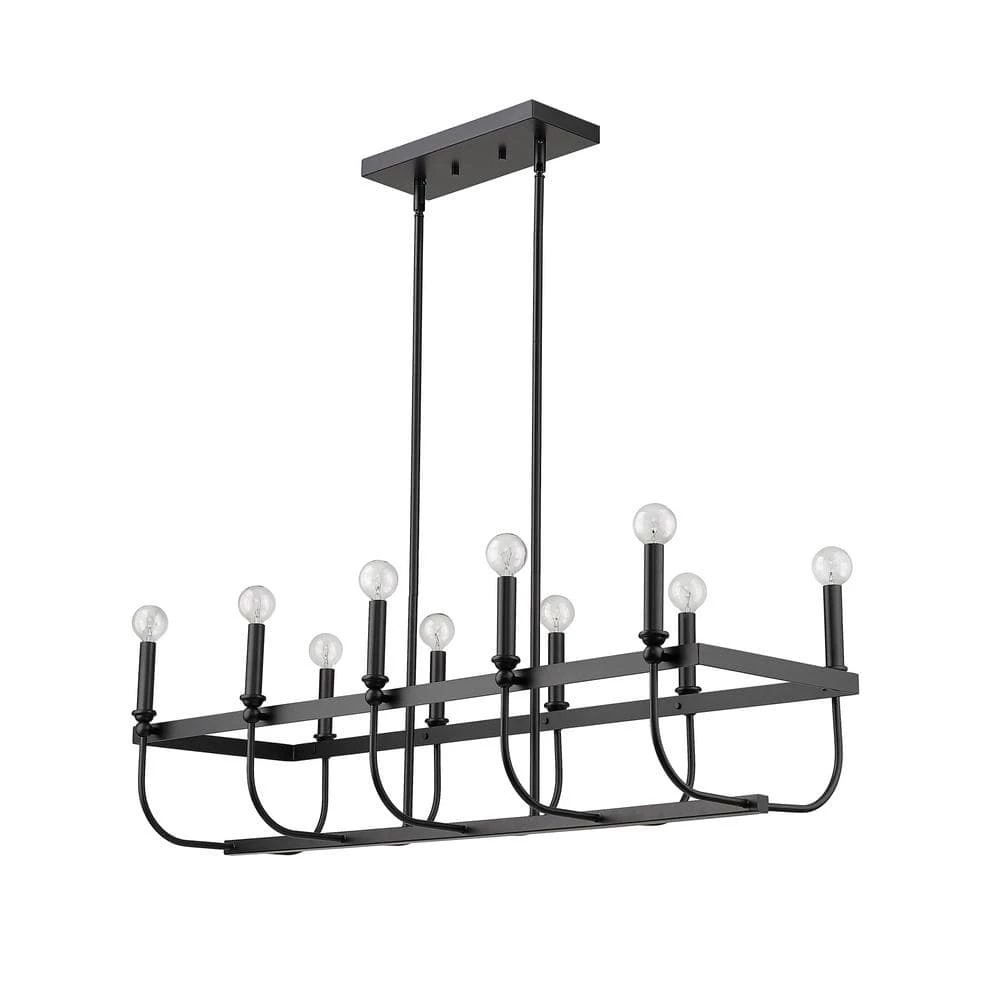 Beckett 10-Light Matte Black Island Pendant by Acclaim Lighting 3 Beckett 10-Light Matte Black Island Pendant by Acclaim Lighting