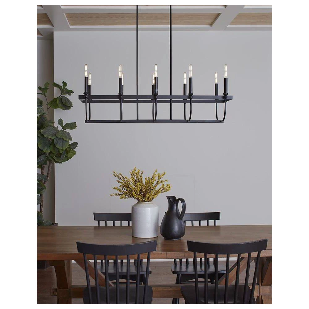 Beckett 10-Light Matte Black Island Pendant by Acclaim Lighting 9 Beckett 10-Light Matte Black Island Pendant by Acclaim Lighting - Image 7