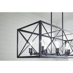 Brooklyn 8-Light Matte Black Island Pendant With Metal Framework Shade by Acclaim Lighting 16 Brooklyn 8-Light Matte Black Island Pendant With Metal Framework Shade by Acclaim Lighting -Acclaim Lighting store matte black acclaim lighting chandeliers in21123bk 76 1000