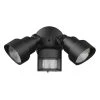 Flood Lights 2-Light Matte Black Motion Activated Outdoor LED Light Fixture by Acclaim Lighting -Acclaim Lighting store matte black acclaim lighting flood lights lfl2bkm 64 1000
