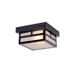 Artisan Collection 1-Light Matte Black Outdoor Ceiling-Mount Light by Acclaim Lighting