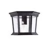 Dover 1-Light Matte Black Flush Mount Ceiling Light by Acclaim Lighting -Acclaim Lighting store matte black acclaim lighting outdoor flush mount lights 5275bk 64 1000