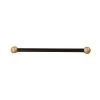 16 in. Matte Black Post Cross Arm with Gold Ball Ends by Acclaim Lighting