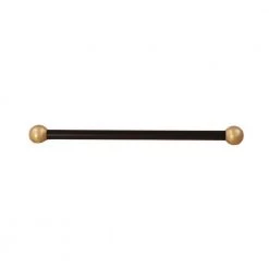 16 in. Matte Black Post Cross Arm with Gold Ball Ends by Acclaim Lighting
