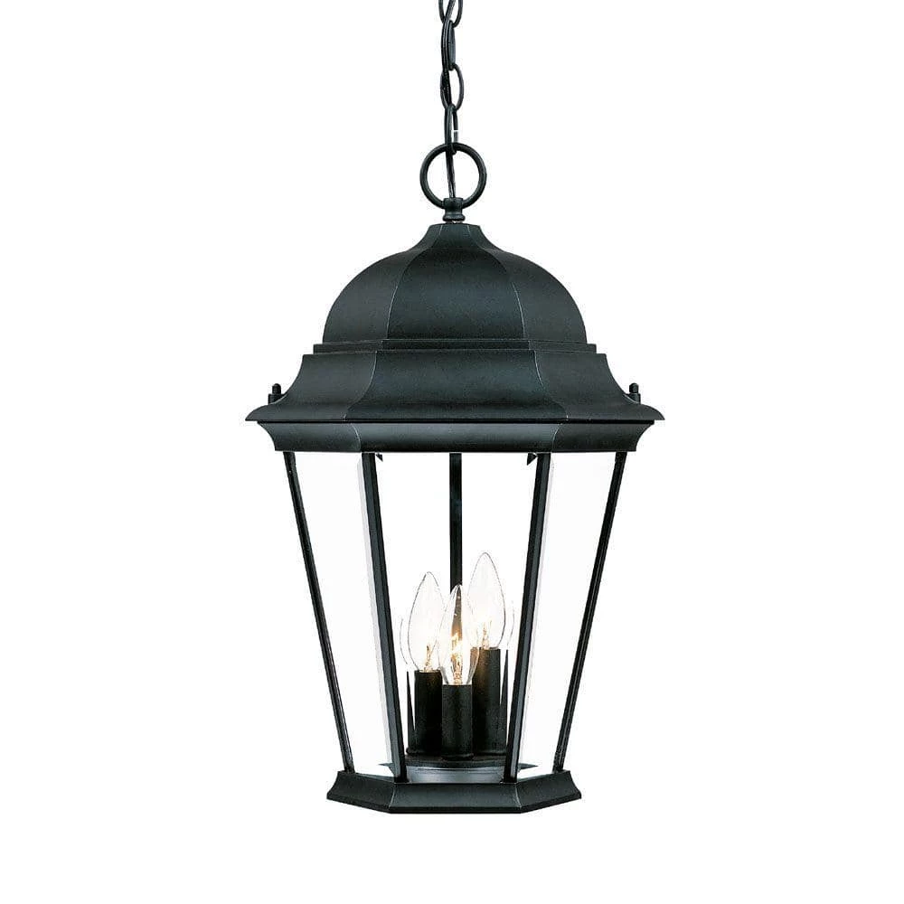 Richmond Collection 3-Light Matte Black Outdoor Hanging Lantern by Acclaim Lighting 3 Richmond Collection 3-Light Matte Black Outdoor Hanging Lantern by Acclaim Lighting
