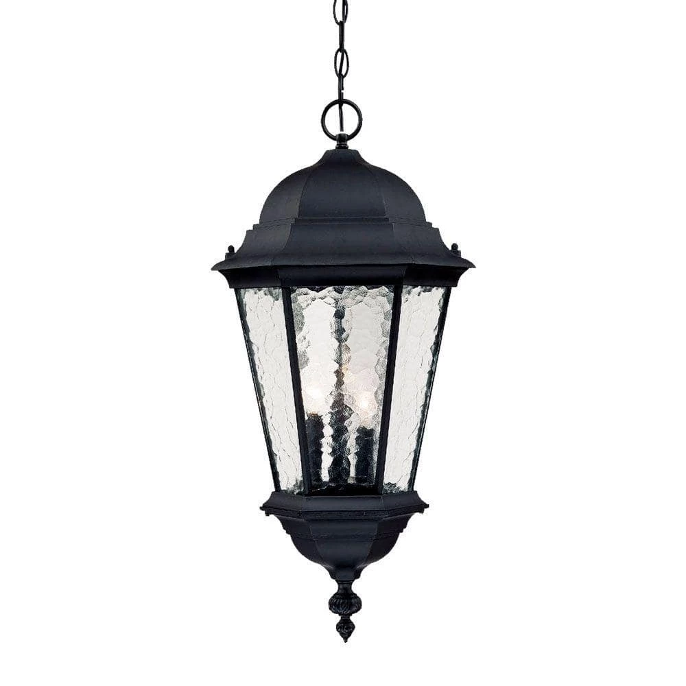 Telfair Collection 3-Light Matte Black Outdoor Hanging Light Fixture by Acclaim Lighting 3 Telfair Collection 3-Light Matte Black Outdoor Hanging Light Fixture by Acclaim Lighting