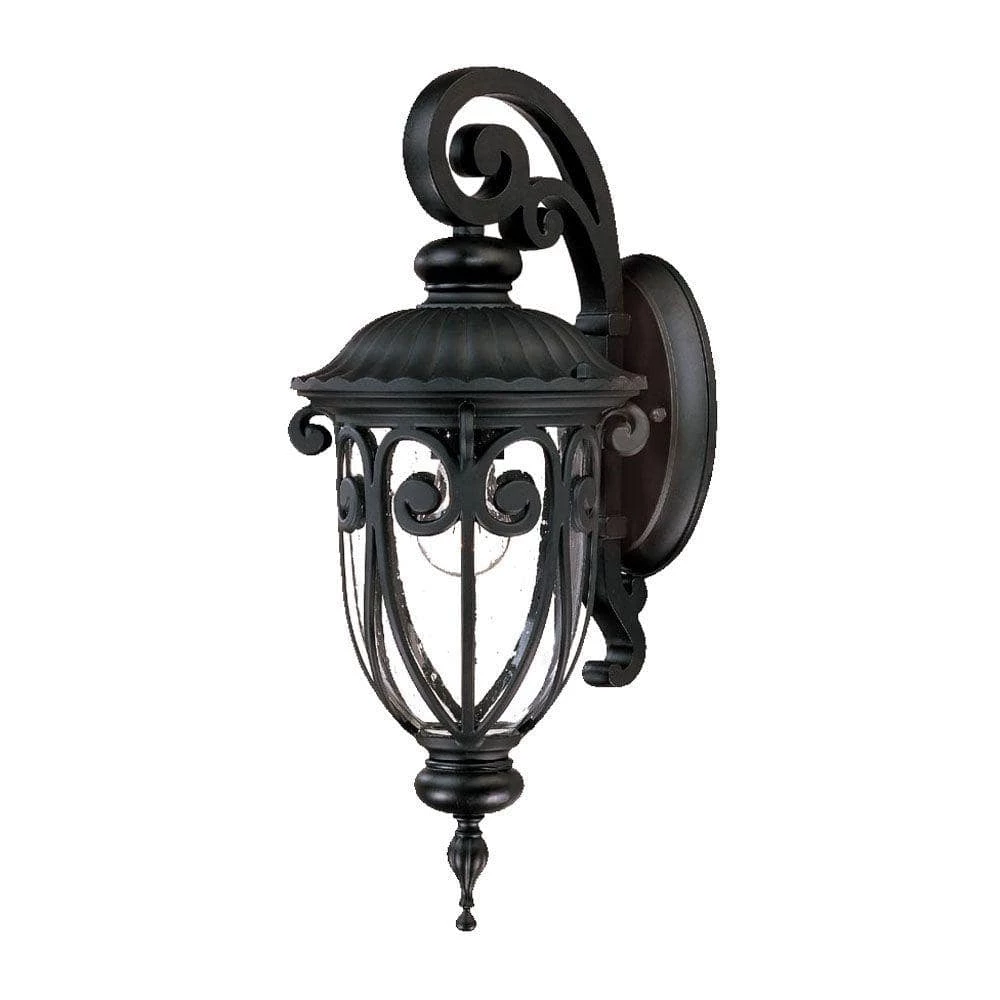 Naples Collection Wall-Mount 1-Light Outdoor Matte Black Wall Lantern Sconce by Acclaim Lighting 3 Naples Collection Wall-Mount 1-Light Outdoor Matte Black Wall Lantern Sconce by Acclaim Lighting