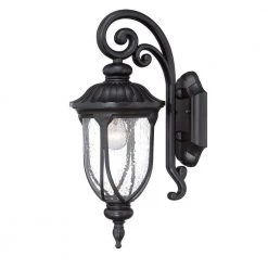 Laurens Collection 1-Light Matte Black Outdoor Wall Lantern Sconce by Acclaim Lighting
