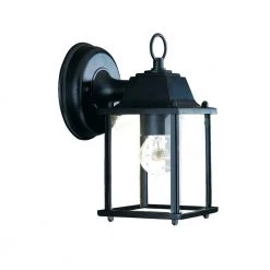 Builder's Choice Collection 1-Light Matte Black Outdoor Wall Lantern Sconce by Acclaim Lighting