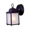 Builder's Choice Collection 1-Light Matte Black Outdoor Wall Lantern Sconce by Acclaim Lighting