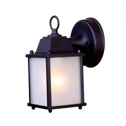 Builder's Choice Collection 1-Light Matte Black Outdoor Wall Lantern Sconce by Acclaim Lighting