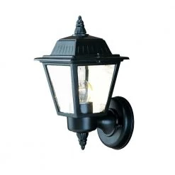 Builder's Choice Collection 1-Light Matte Black Outdoor Wall Lantern Sconce by Acclaim Lighting