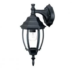 Wexford Collection 1-Light Matte Black Outdoor Wall Lantern Sconce by Acclaim Lighting