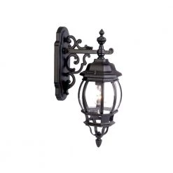 Chateau Collection 1-Light Matte Black Outdoor Wall Lantern Sconce by Acclaim Lighting