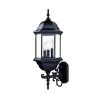 Madison Collection 3-Light Matte Black Outdoor Wall Lantern Sconce by Acclaim Lighting