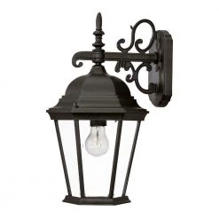 Richmond Collection 1-Light Matte Black Outdoor Wall Lantern Sconce by Acclaim Lighting