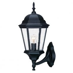Richmond Collection 1-Light Matte Black Outdoor Wall Lantern Sconce by Acclaim Lighting