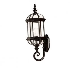 Dover Collection 1-Light Matte Black Outdoor Wall Lantern Sconce by Acclaim Lighting