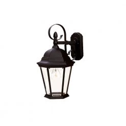 New Orleans Collection 1-Light Matte Black Outdoor Wall Lantern Sconce by Acclaim Lighting