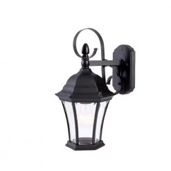 New Orleans Collection 1-Light Matte Black Outdoor Wall Lantern Sconce by Acclaim Lighting