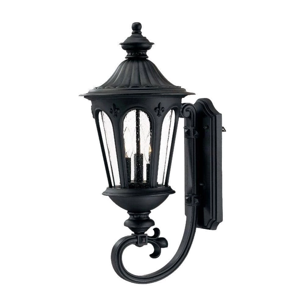 Marietta Collection 3-Light Matte Black Outdoor Wall Lantern Sconce by Acclaim Lighting 3 Marietta Collection 3-Light Matte Black Outdoor Wall Lantern Sconce by Acclaim Lighting