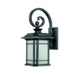 Somerset Collection 1-Light Matte Black Outdoor Wall Lantern Sconce by Acclaim Lighting