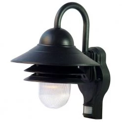 Mariner Collection Wall-Mount 1-Light Outdoor Matte Black Wall Lantern Sconce by Acclaim Lighting