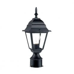 Builder's Choice 1-Light Matte Black Outdoor Post-Mount Fixture by Acclaim Lighting